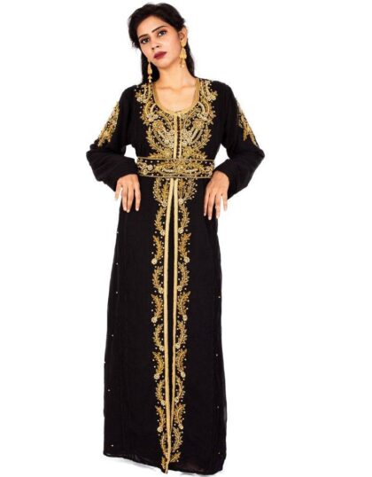 Modest Wedding Style Whole Sale Moroccan Caftan Green