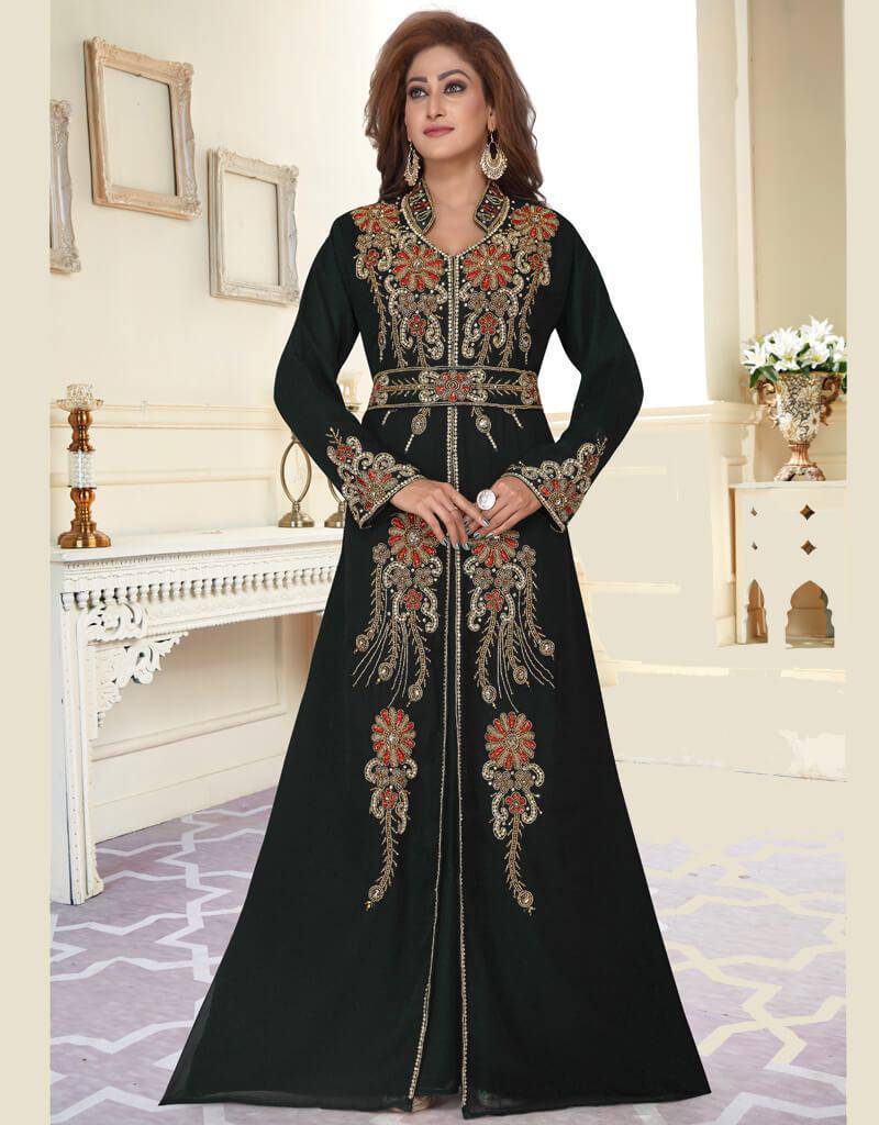 Party Wear Whole Sale Moroccan style Embroidered Kaftan